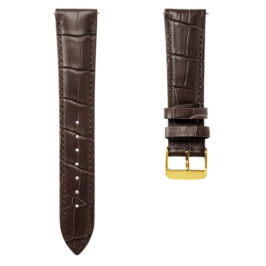 18mm Genuine Crocodile Leather Watch Strap