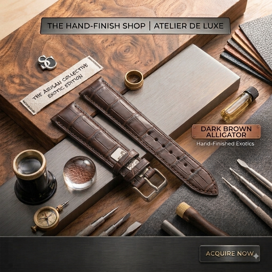 Genuine Crocodile Leather Watch Strap