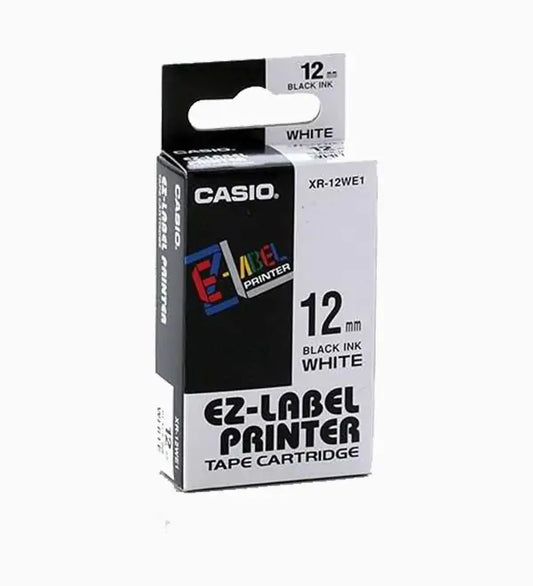 XR-12MM WHITE CASIO CARTRIDGES