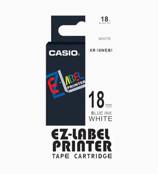 XR-18MM WHITE -CASIO CARTRIDGES