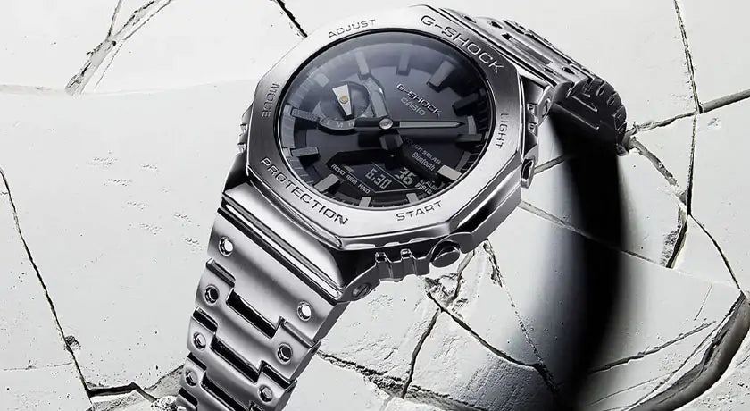 The Entire Metal Casio G Shock Watch GMB2100