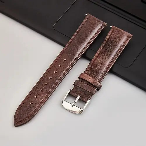 24mm Genuine Leather Watch Strap