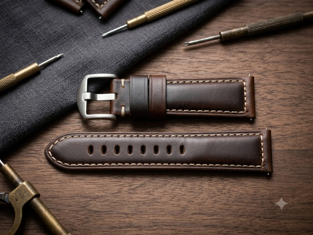Casual Genuine Leather Watch Strap