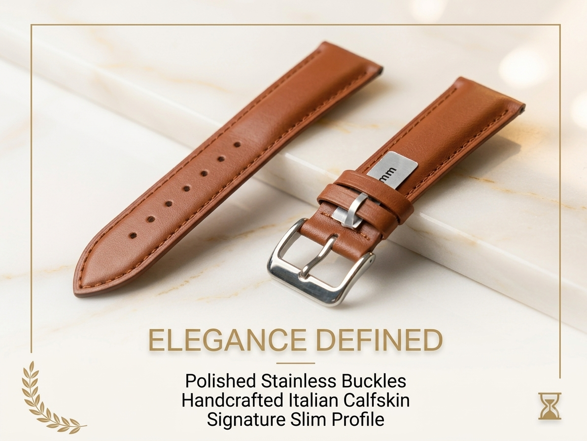Genuine Plane Leather Watch Strap