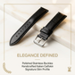 Genuine Plane Leather Watch Strap