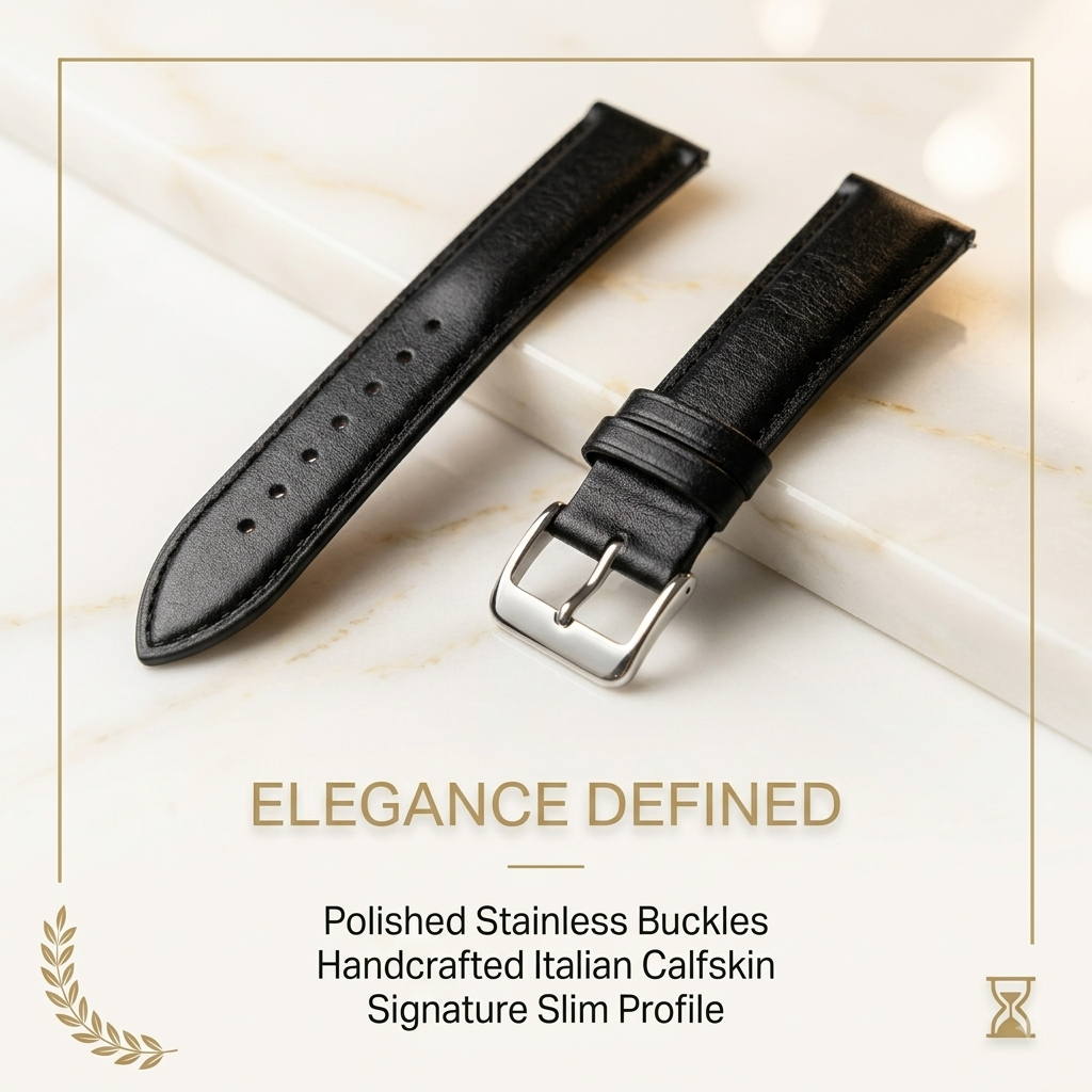 Genuine Plane Leather Watch Strap