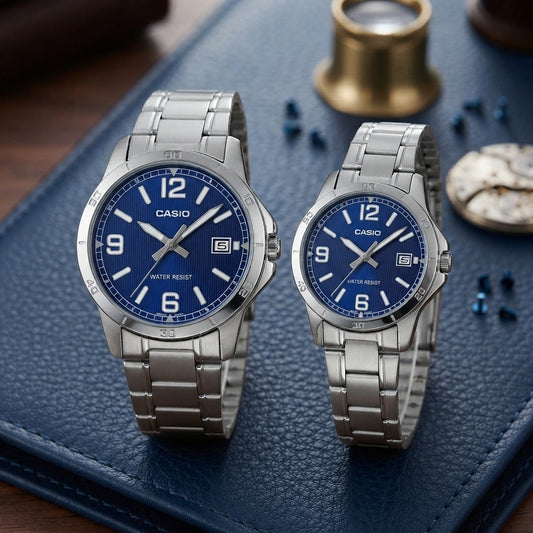 Casio MTP-V004D-2B  & LTP-V004D-2B "His & Hers