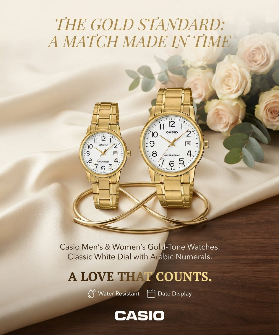 Casio MTP-MTP-V002G-7B2 AND LTP-V002G-7B2 "His & Hers