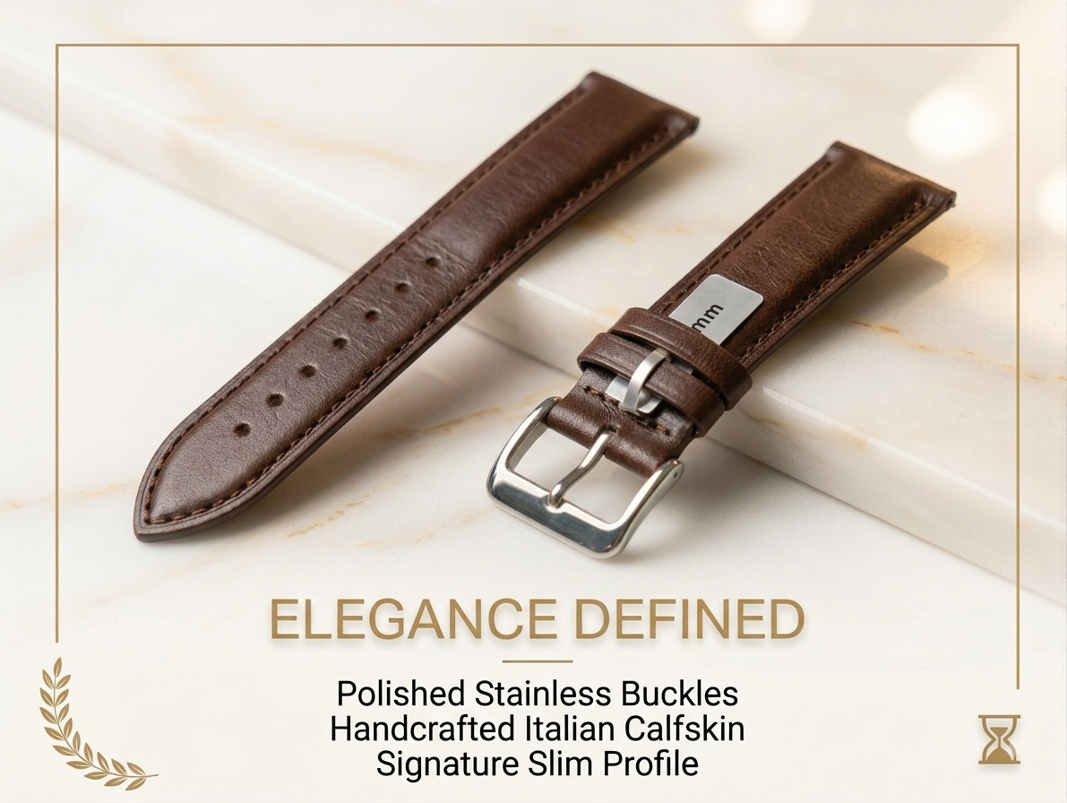 Genuine Plane Leather Watch Strap