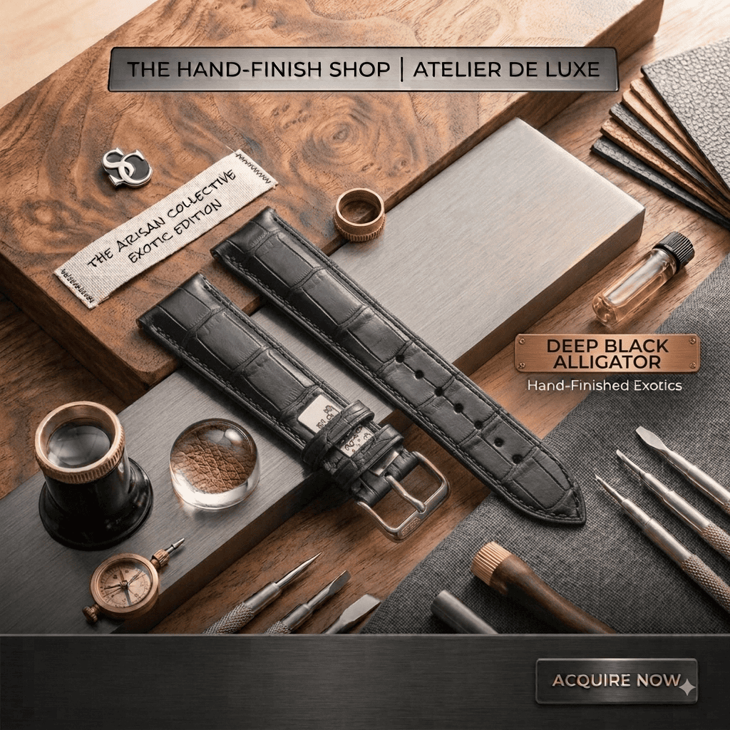 Genuine Crocodile Leather Watch Strap