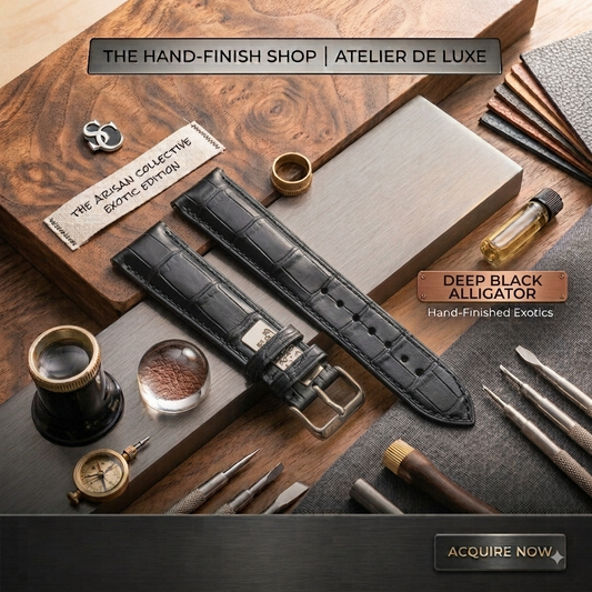 Genuine Crocodile Leather Watch Strap