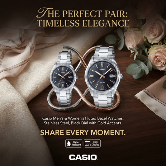 Casio MTP-1302D-1A2  & LTP-1302D-1A2 "His & Hers